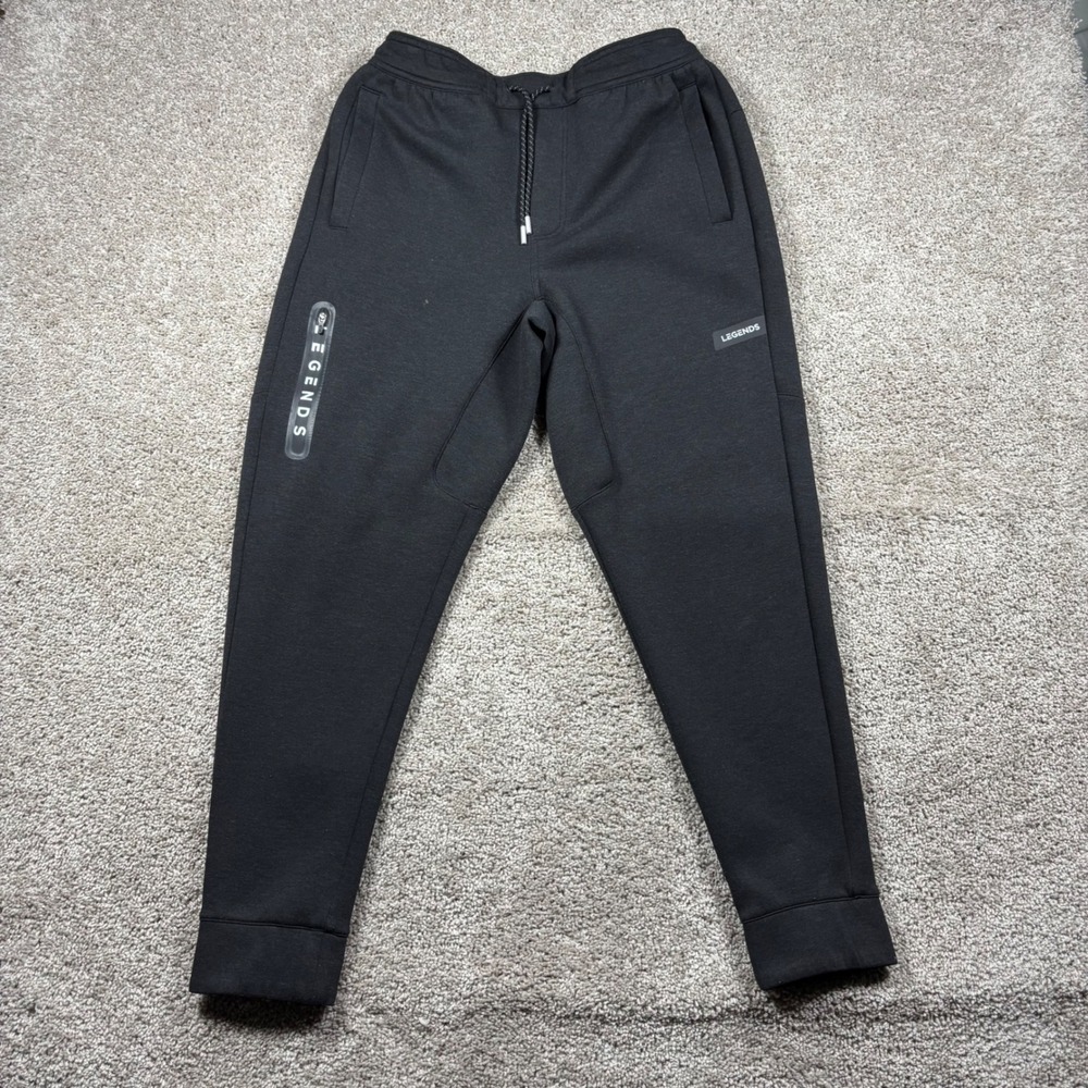 Legends Hawthorne Jogger Mens Medium Black Slim Tapered‎ Tech Pants LGDB031